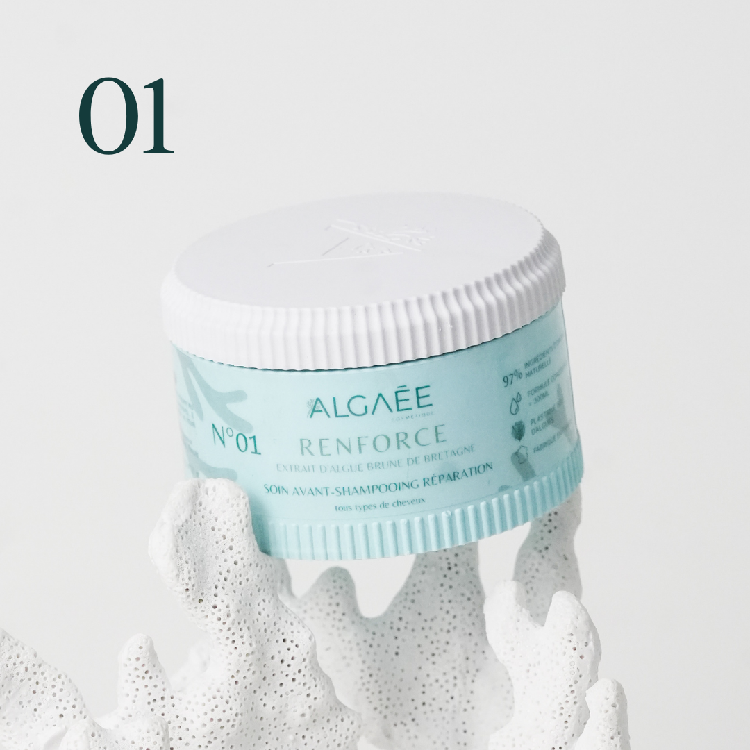 Pot du soin avant-shampooing concentré N°01 RENFORCE ALGAÉE.