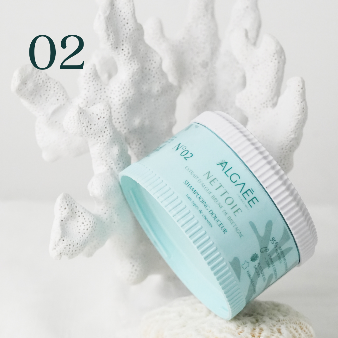 Pot du shampooing concentré N°02 NETTOIE ALGAÉE.