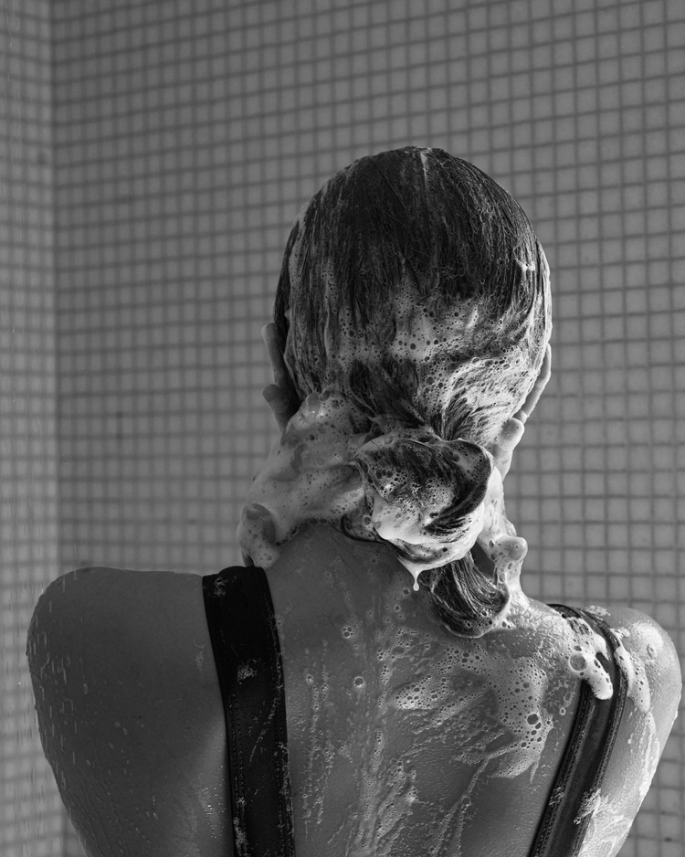 texture shampooing aux algues ALGAÉE mousse fine et sensorielle